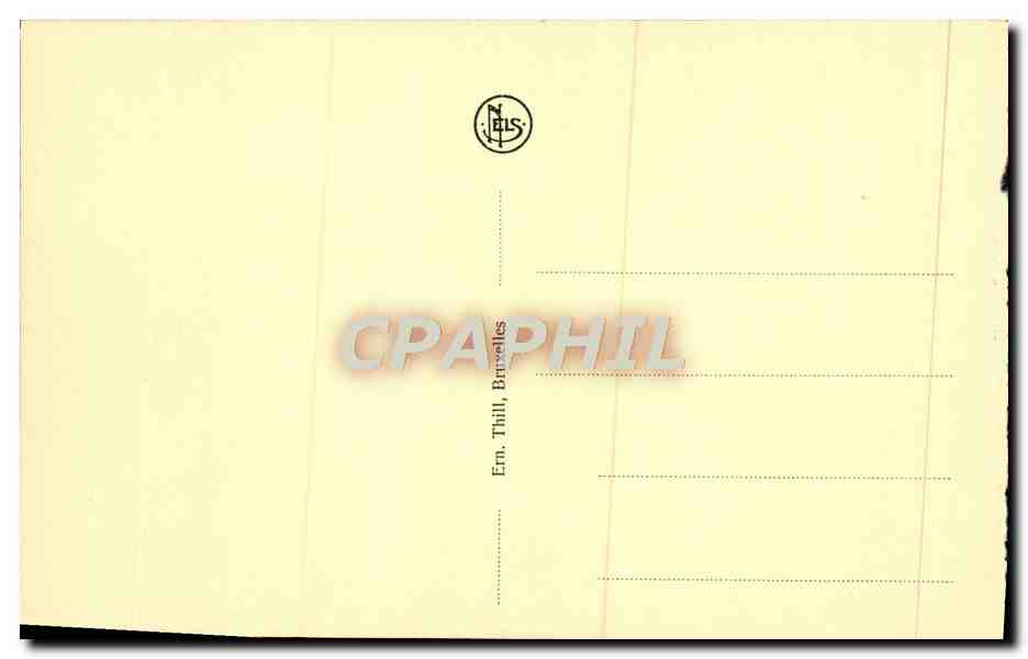 CPA Bruxelles Tombeau du soldat inconnu lion — Verso