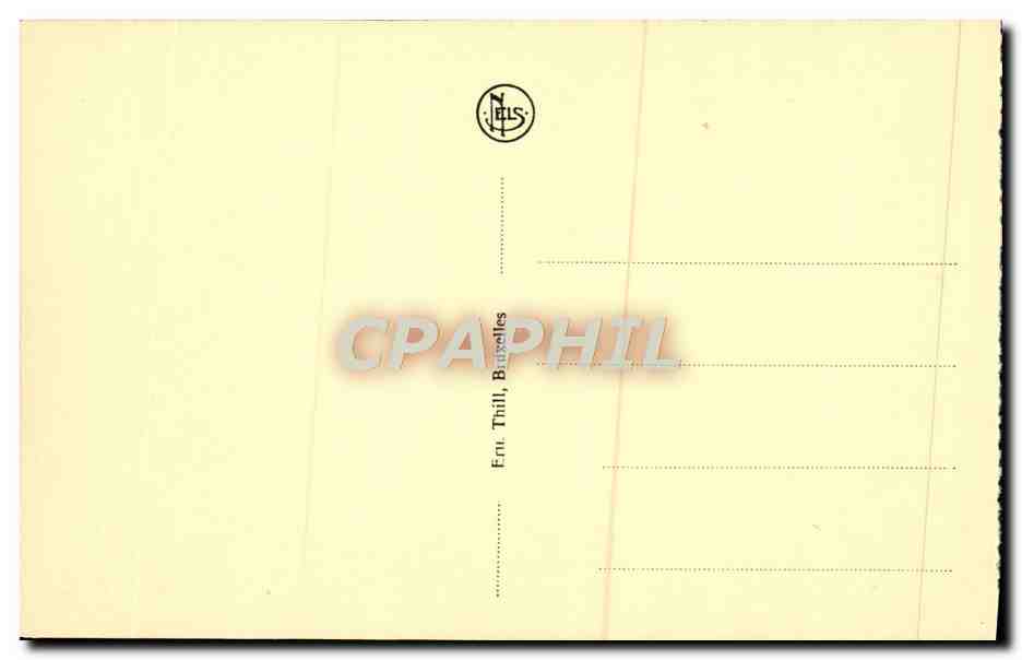 CPA Bruxelles Palais du Roi — Verso