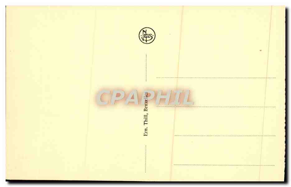 CPA Bruxelles La Bourse Tramway — Rückseite