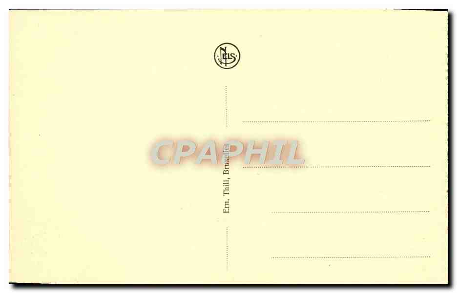 CPA Bruxelles Jardin Botanique — Verso