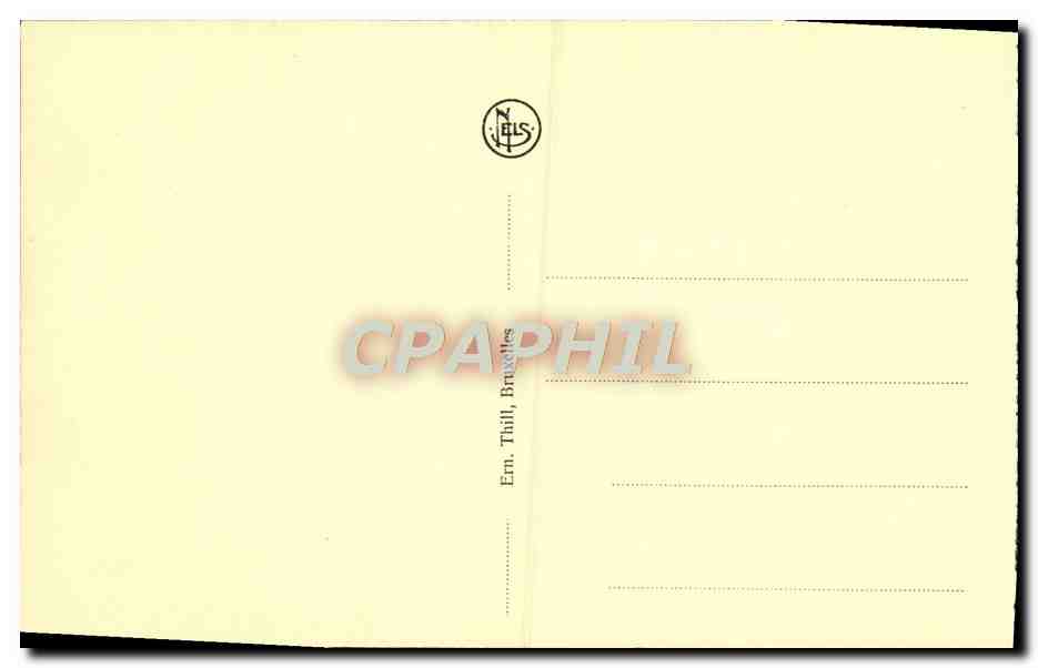 CPA Bruxelles Place rogier et Gare du Nord  — Rückseite