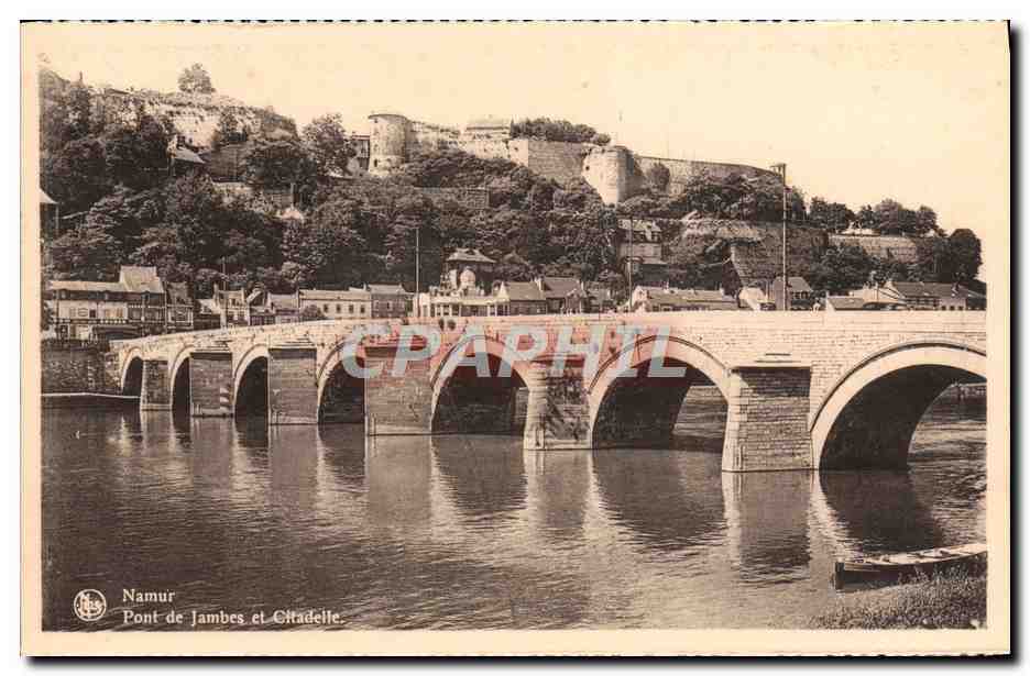 CPA Namur Pont de Jambes et citadelle
