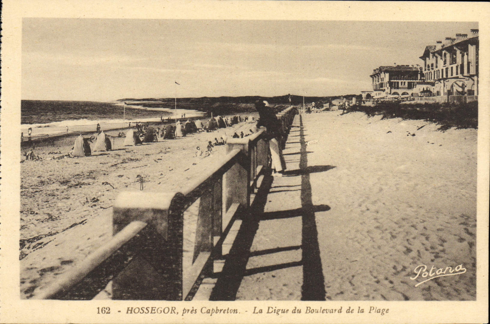 CPA Hossegor Pres Capbreton La digue du boulevard de la plage 