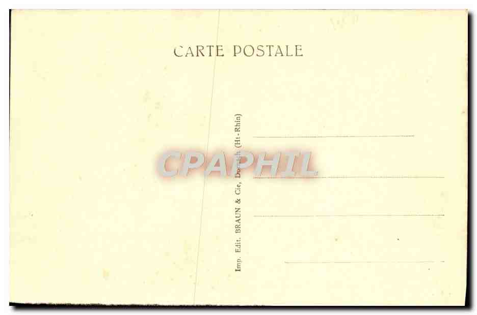CPA Strasbourg Puits Cour Edel — Verso