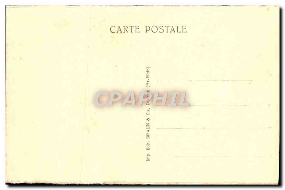 CPA Strasbourg Maison a Galeries — Verso