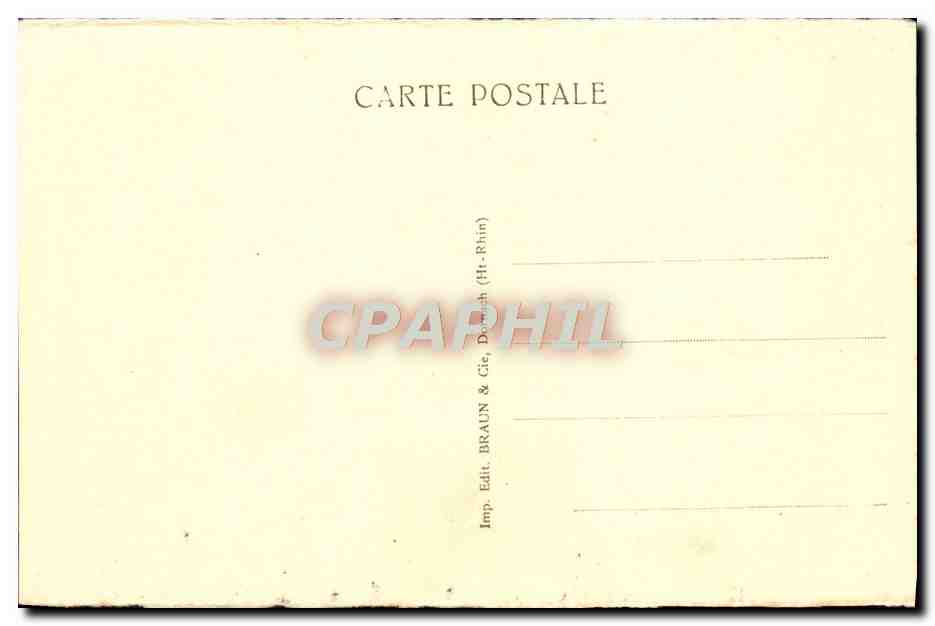 CPA Strasbourg La Cathedrale — Verso