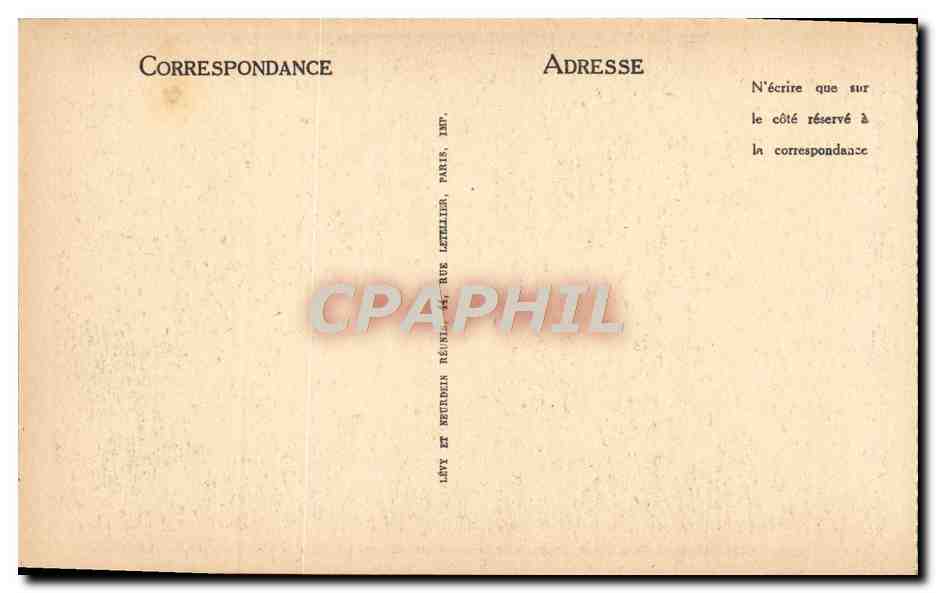 CPA Lourdes La Basilique — Verso