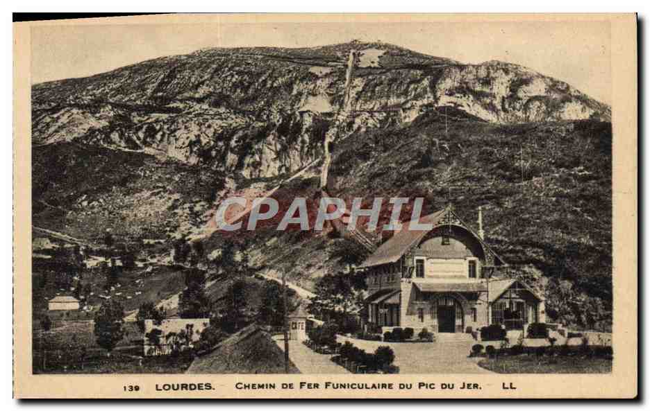 CPA Lourdes Chemin De Fer Funiculaire Du Pic Du Jer