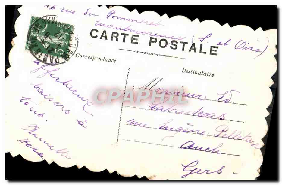 CPA Fantaisie Fleurs Souvenir du Printemps Muguet — Rückseite