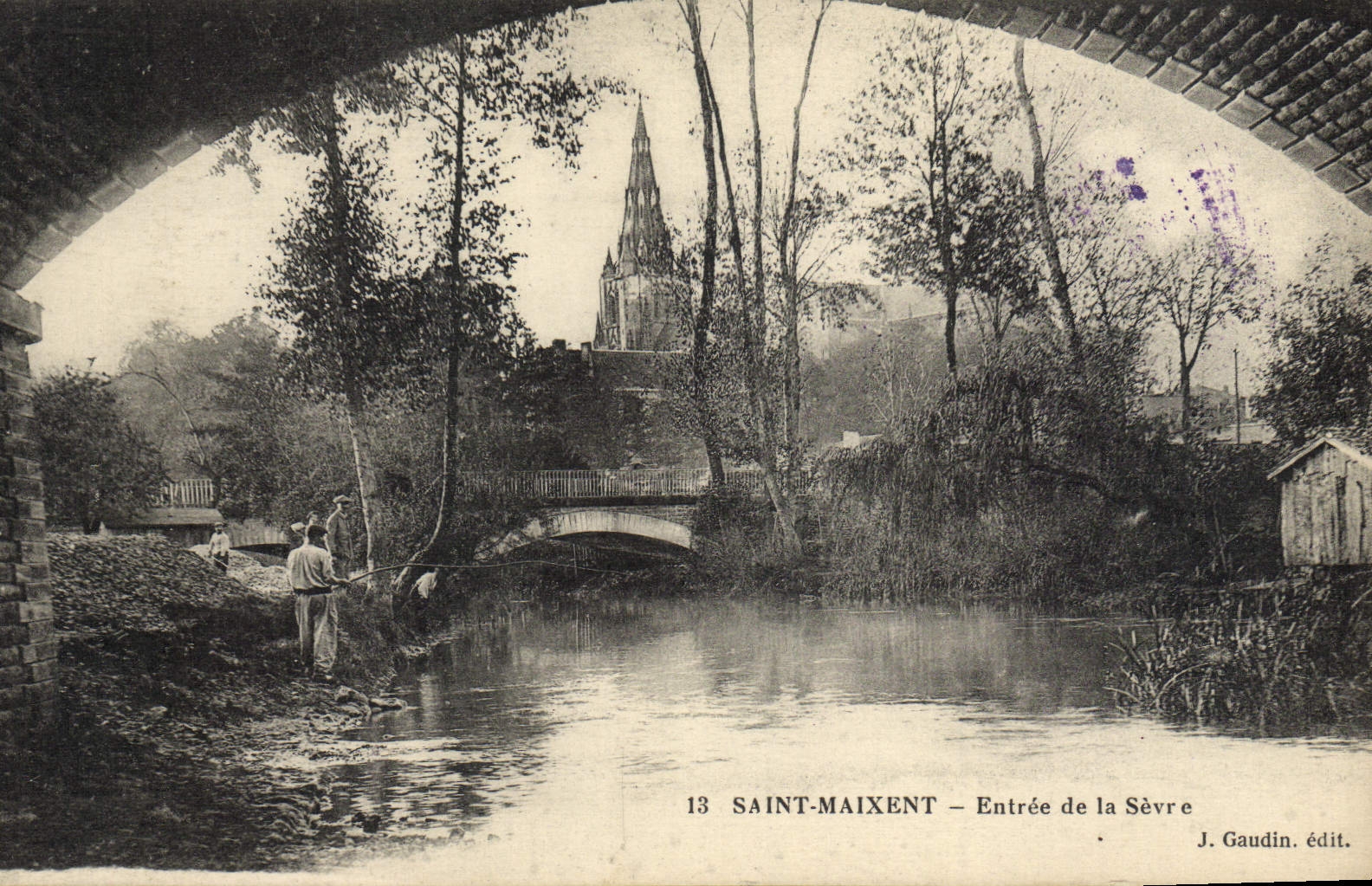 Saint-Maixent — Entrée de la Sèvre — J. Gaudin édit.