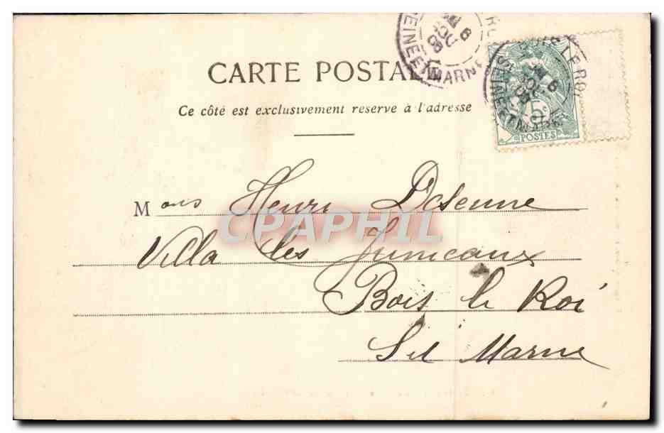 Forêt de Fontainebleau — La Croix du Calvaire — Thibault, éditeur, Fontainebleau-Meun — Reverso