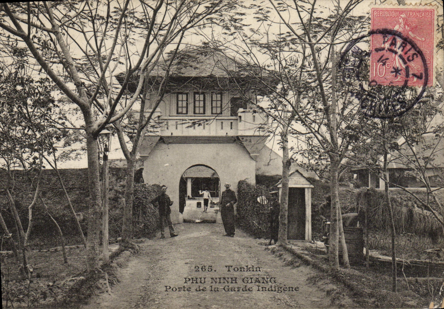 Phu Ninh Giang — Porte de la Garde Indigène — éditeur inconnu, n° 265