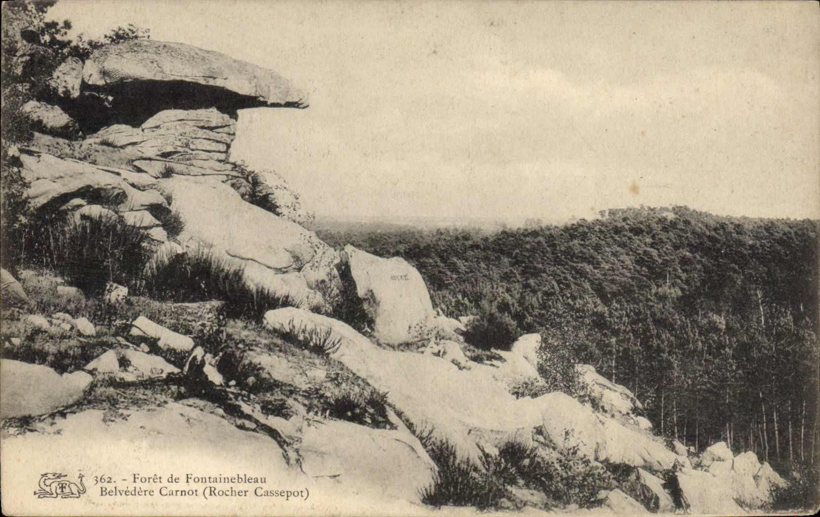 Forêt de Fontainebleau — Belvédère Carnot (Rocher Cassepot) — n° 362