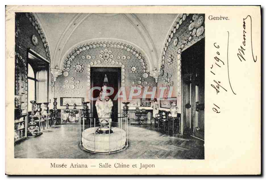 CPA Musee Ariana Salle Chine et Japon Geneve 