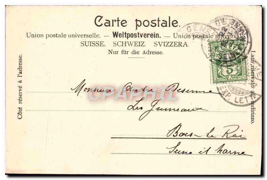 CPA Musee Ariana Salle Chine et Japon Geneve  — Rückseite