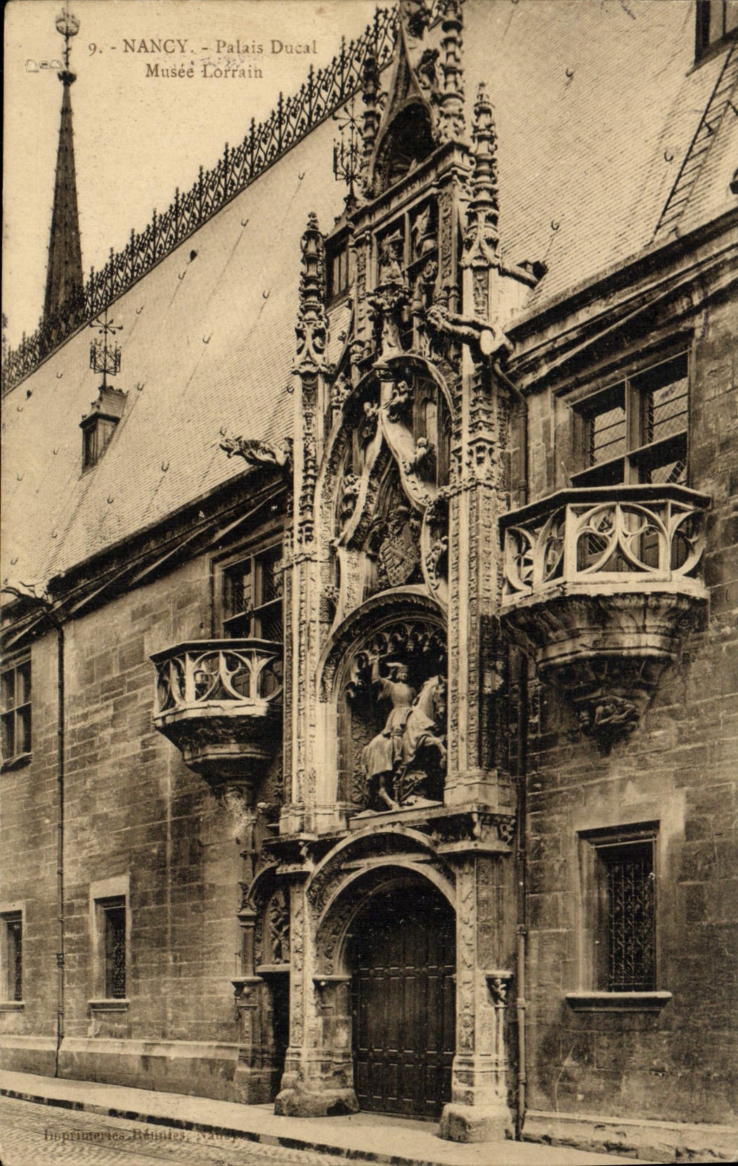 NANCY - Palais Ducal - Musée Lorrain — Imprimeries Réunies, N°9