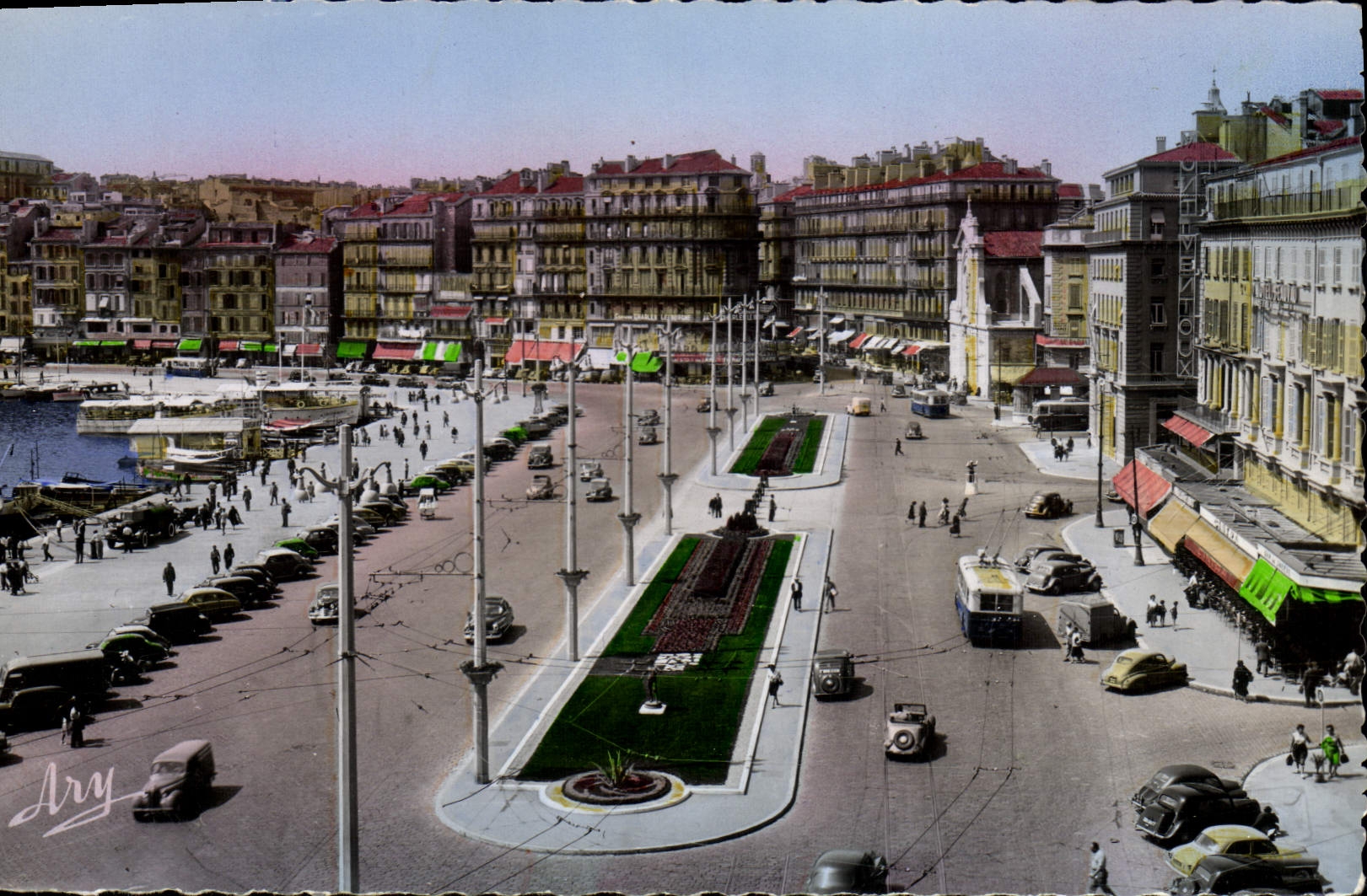 Le Quai des Belges et les Jardins — Marseille — Édition Tardy