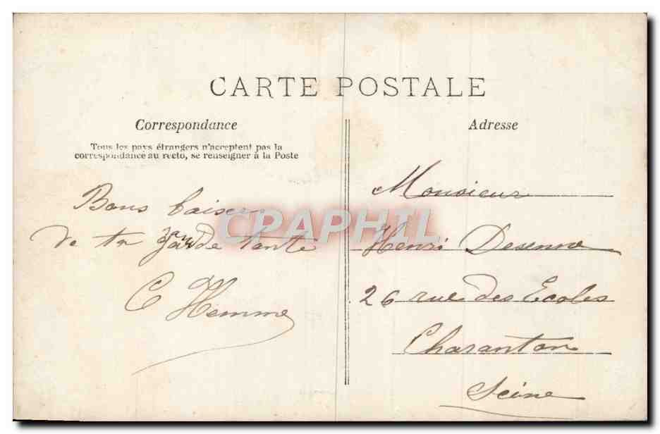 CPA Fantaisie Enfant — Verso