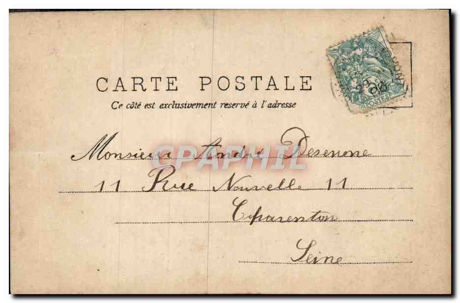 CPA Fantaisie Enfants Crabe — Rückseite