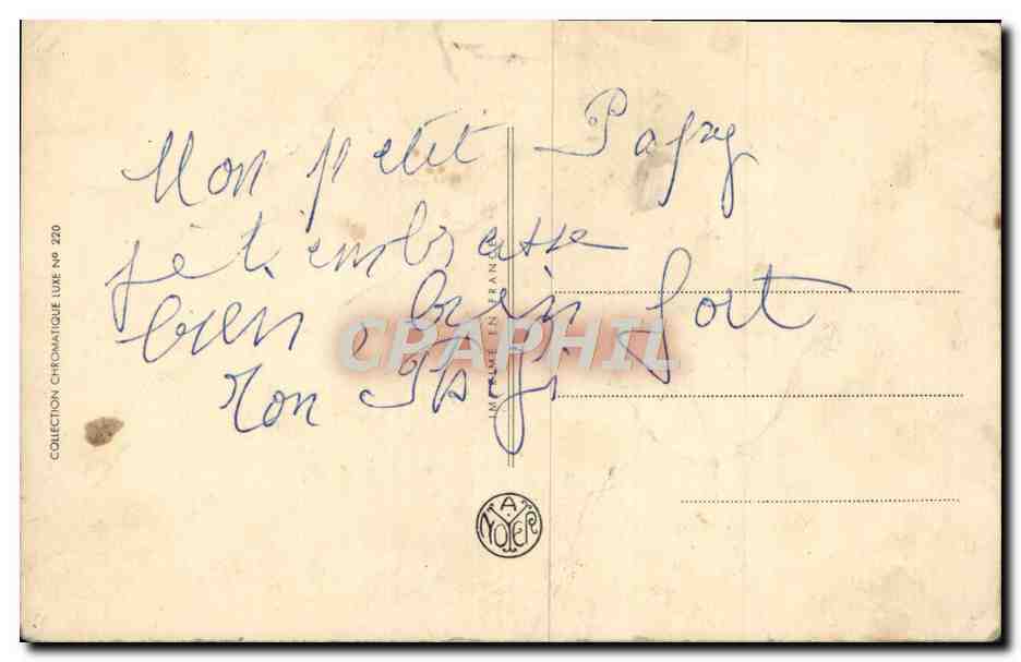 CPA Fantaisie Enfant Chiens — Rückseite