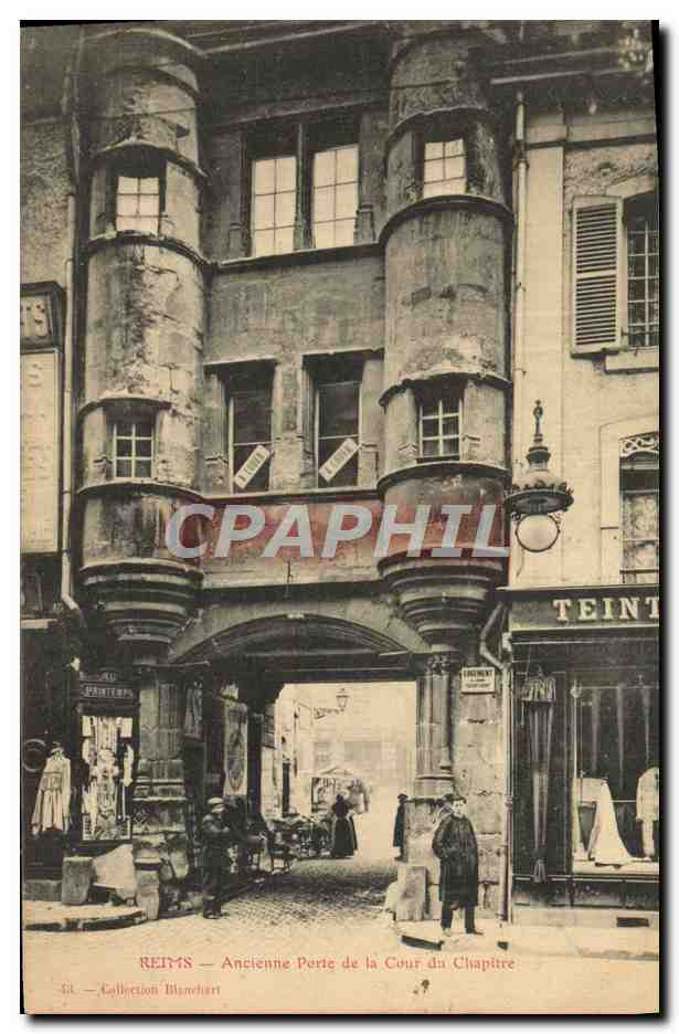 CPA Reims Ancienne Porte De La Cour Du Chapitre 