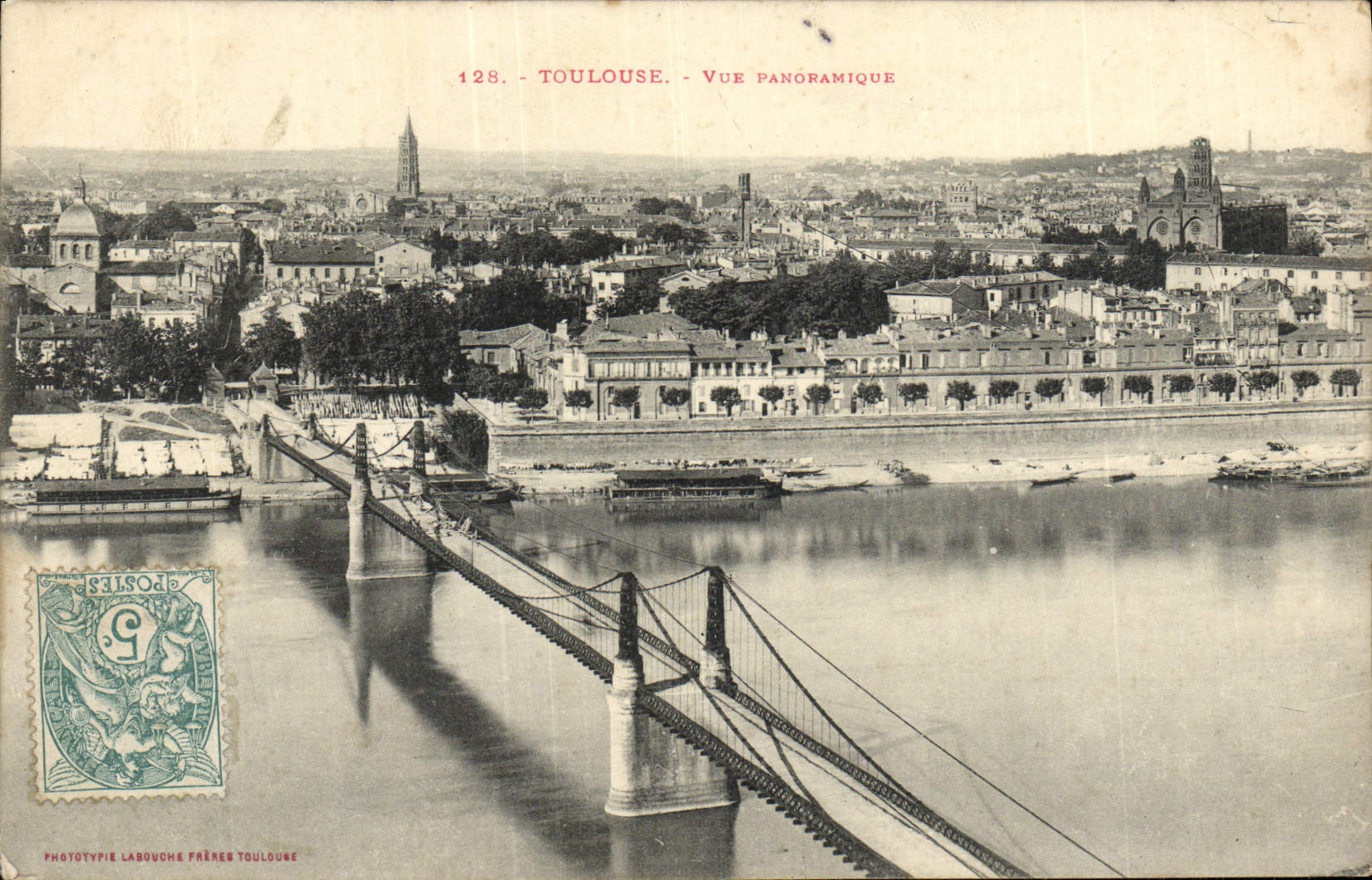 Toulouse - Vue panoramique — Phototypie Labouche Frères Toulouse, n° 128