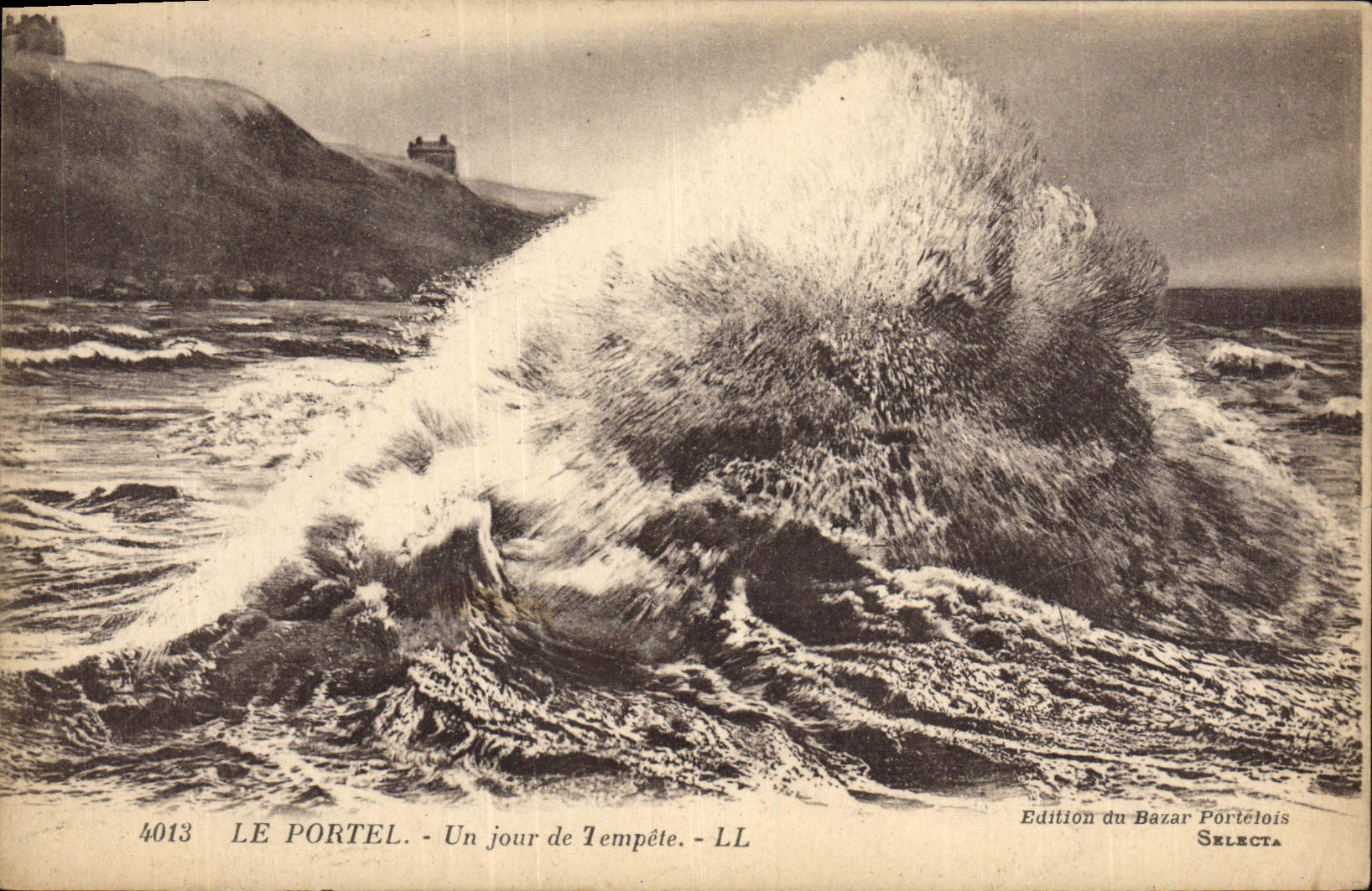 CPA Le Portel Un Jour De Tempete