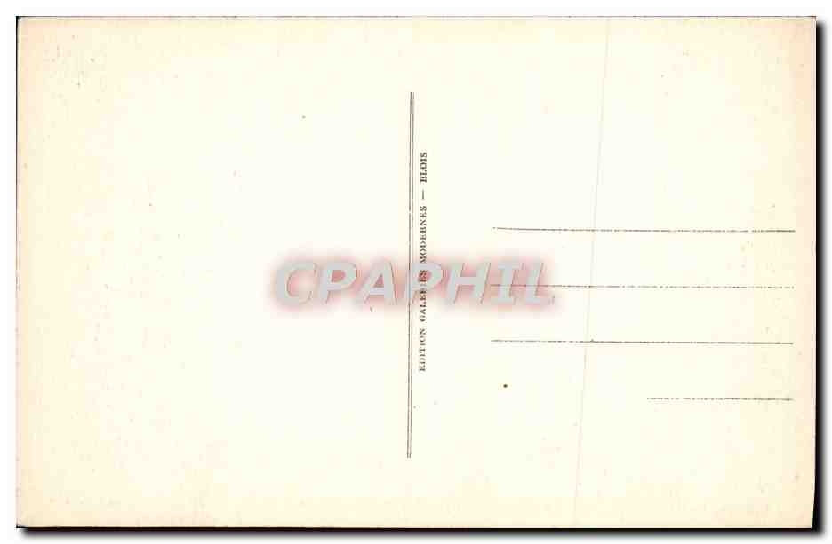 CPA Chambord Le Chateau — Verso