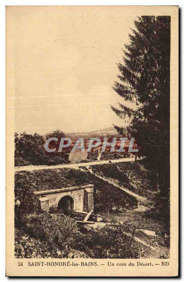 CPA Saint Honore Les Bains Un Coin Du Desert