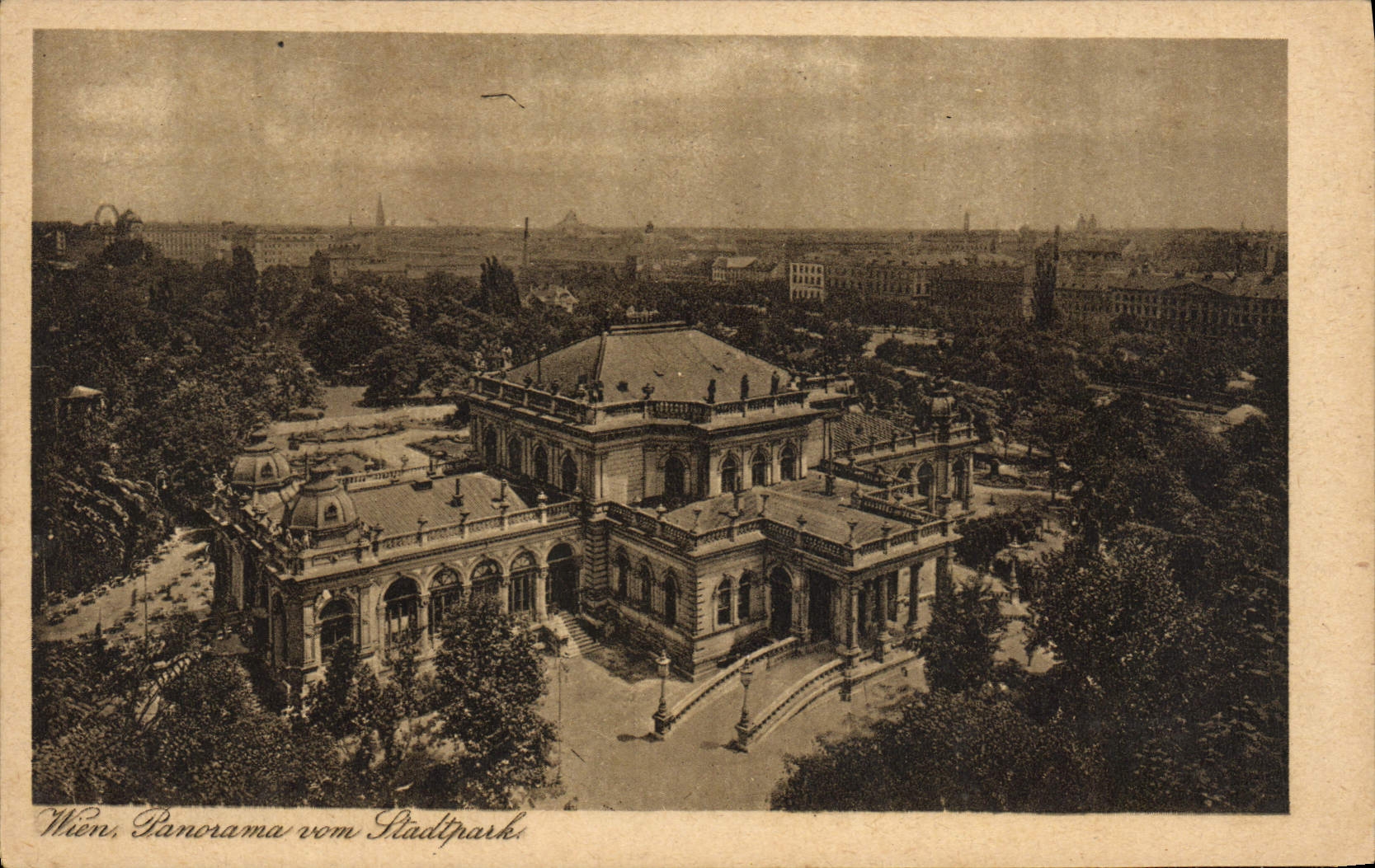 CPA Wien Panorama Vom Stadtpark