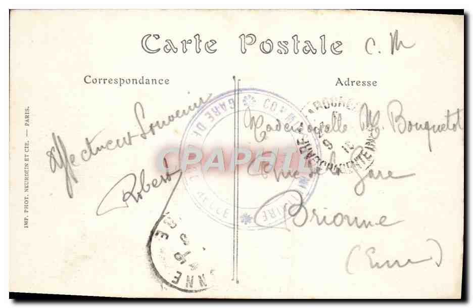CPA Rochelle Vue Generale Bateaux — Verso