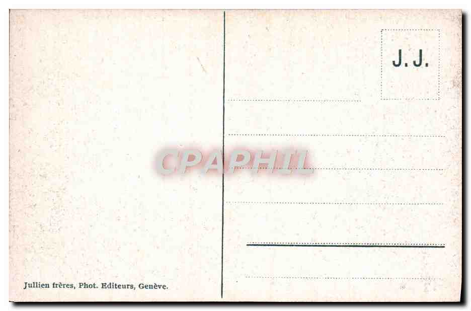 Chamonix - Route d'Argentières et le Mont-Blanc — J.J. 5987 — Achterkant