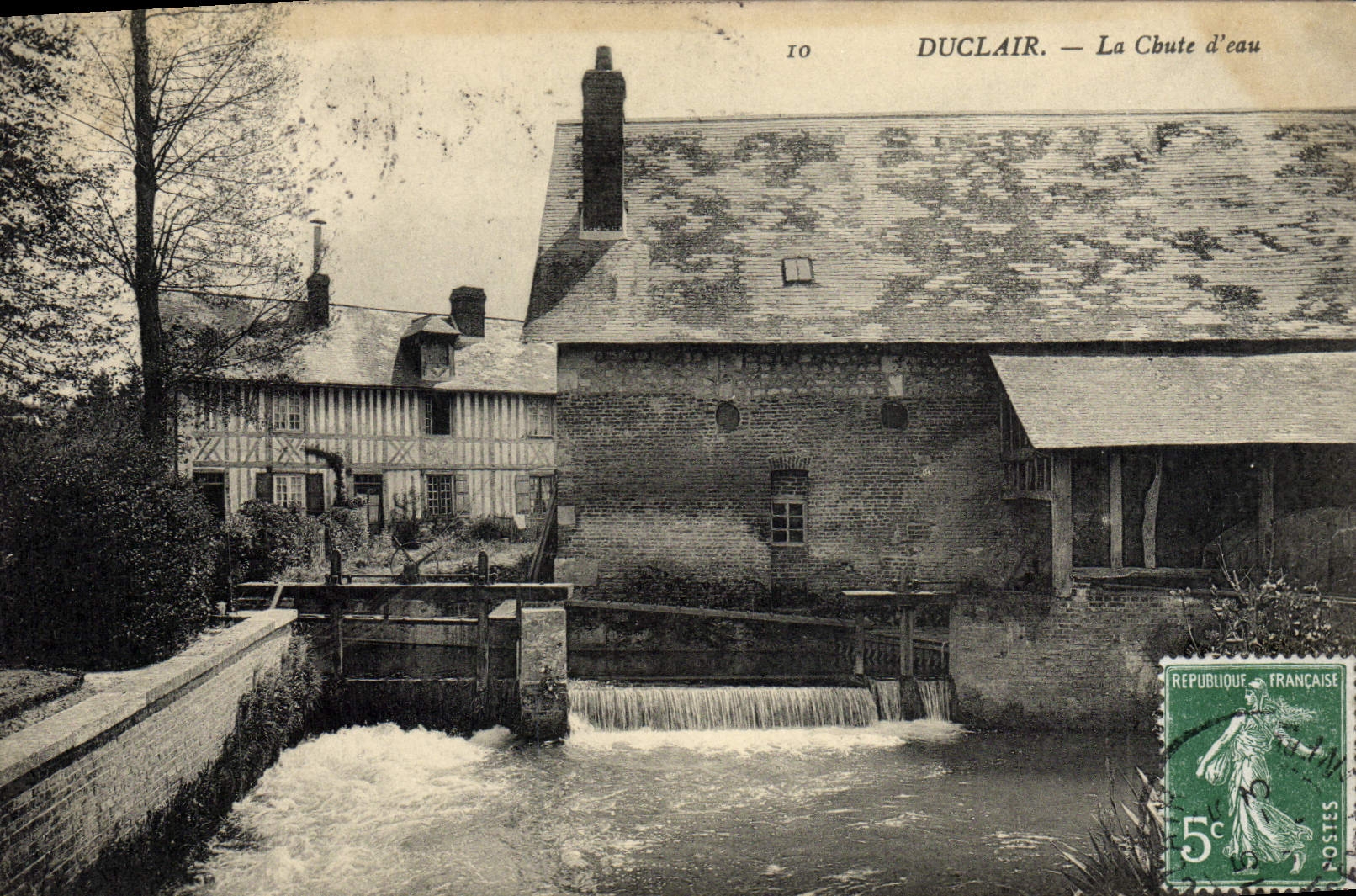 CPA Duclair La Chute
