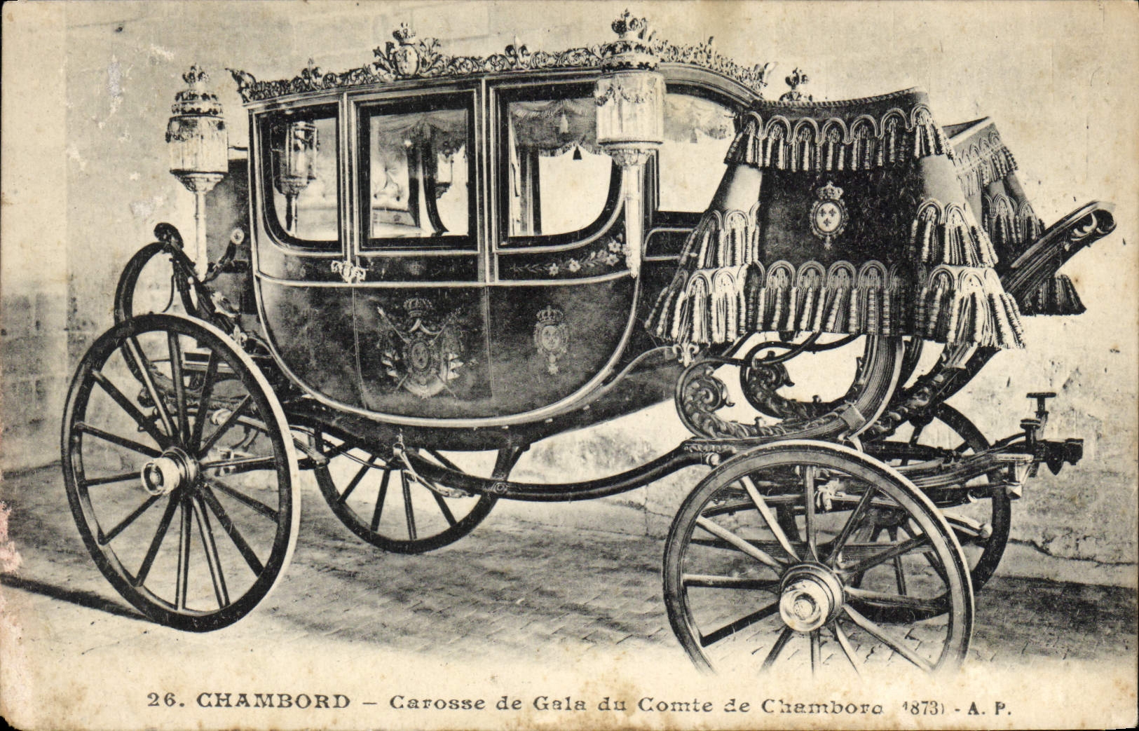 CPA Chambord Carosse De Gale Du Comte De Chambord 