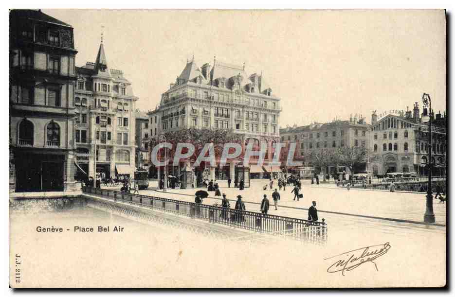 CPA Geneve Place Bel Air