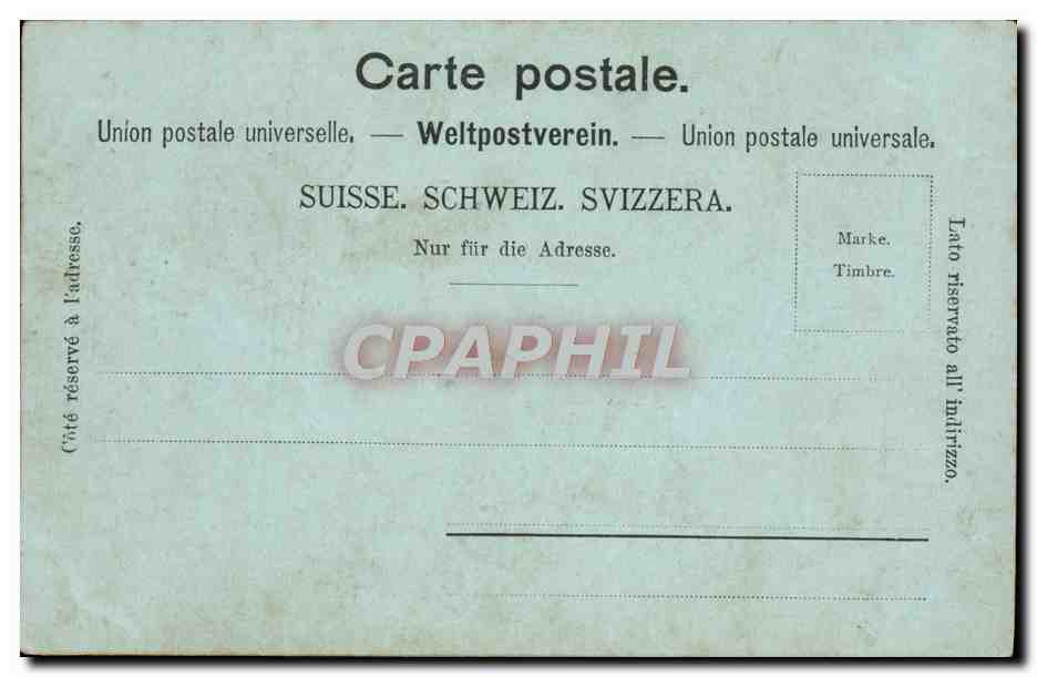 CPA Souvenir De Geneve — Rückseite