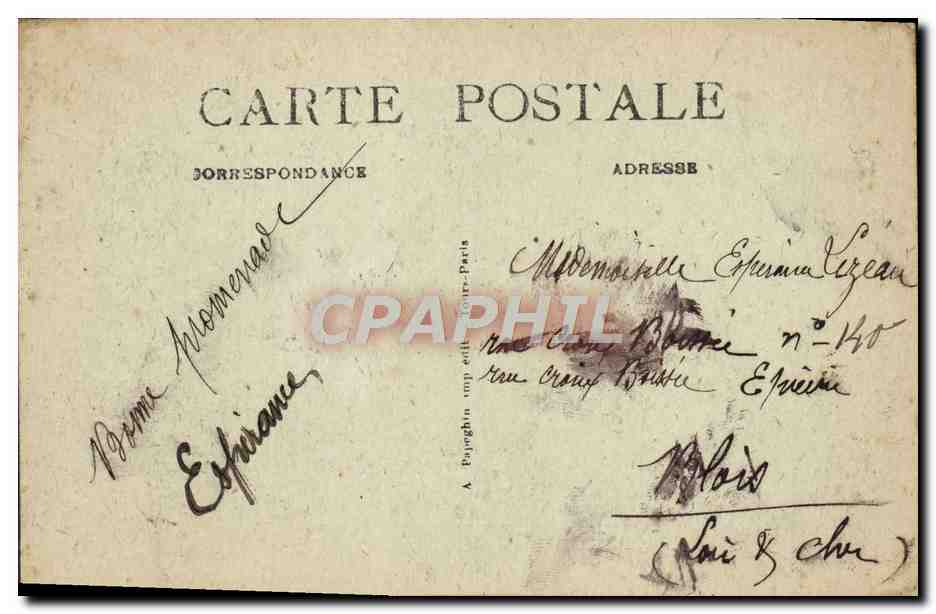 CPA Chambord Carosse Comte de Chambord  — Verso