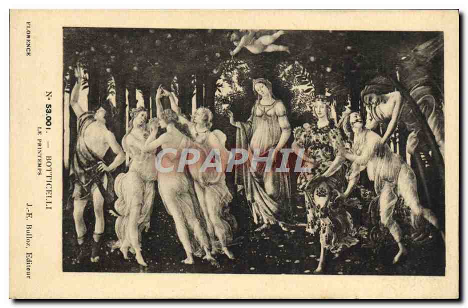 CPA Botticelli Le Printemps