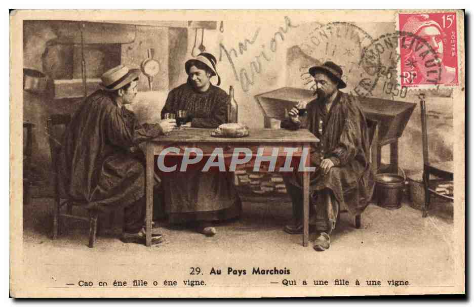 CPA Au Pays Marchois Folklore 