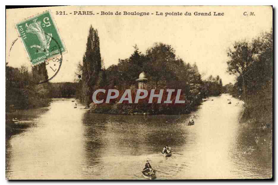 CPA Paris Bois De Boulogne La pointe Du Grand Lac