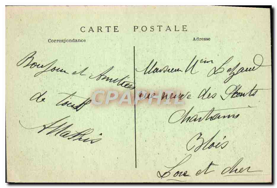 CPA Paris Place D'Italie La Mairie Le Bassin — Rückseite