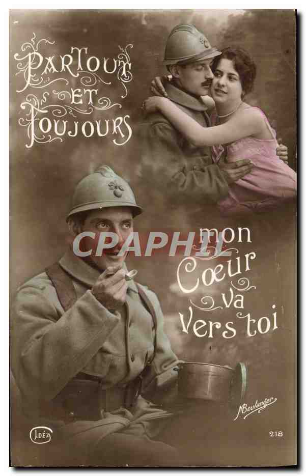 CPA Fantaisie Femme Soldat Militaria