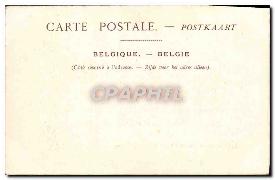CPA Bruxelles Le Palais Du Roi Vue Prise Du Palais Ducal — Rückseite