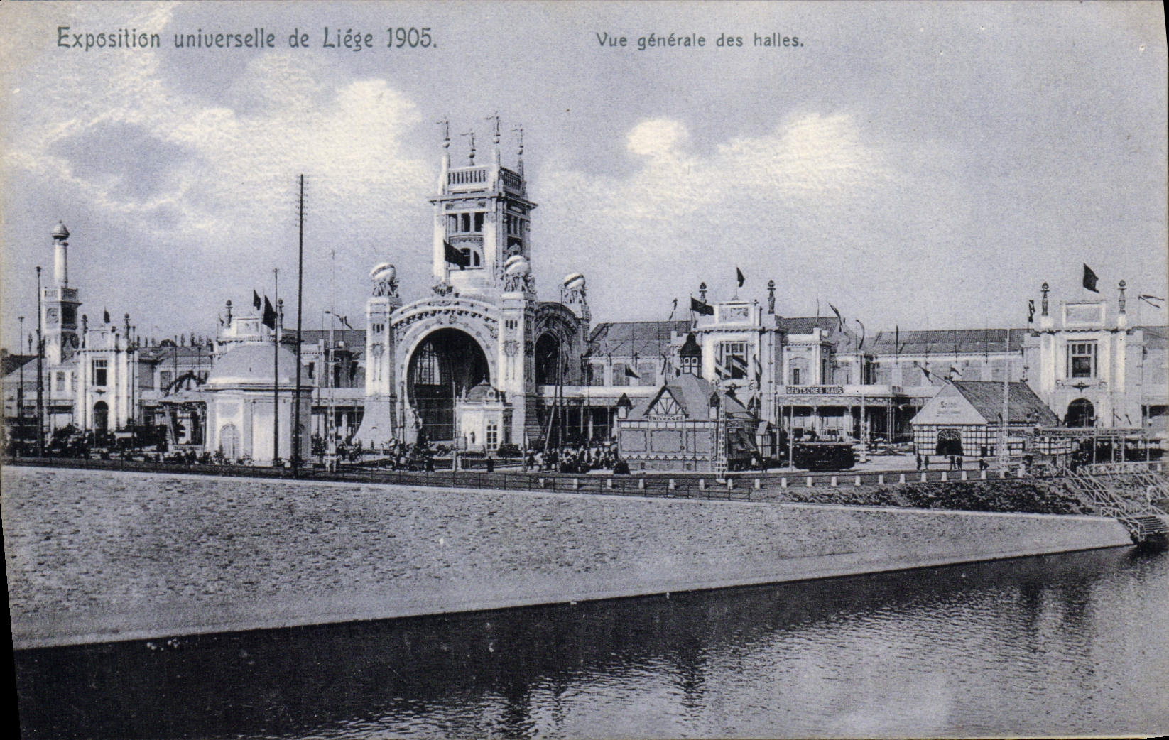 CPA Exposition Universelle De Liege 1905 Vue generale des Halles