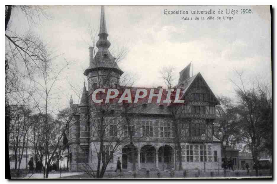 CPA Exposition Universelle De Liege 1905 Palais de la ville de Liege 
