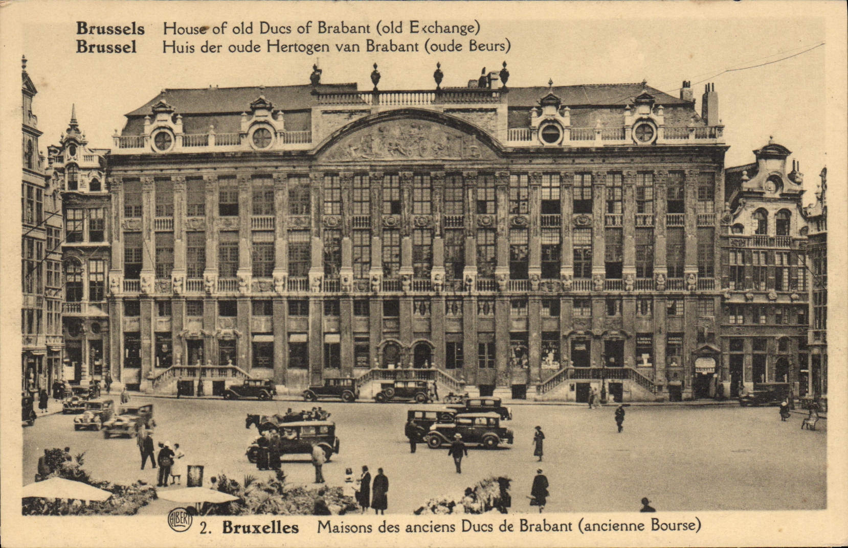 CPA Bruxelles Maisons des anciens Ducs de Brabant Ancienne Bourse 
