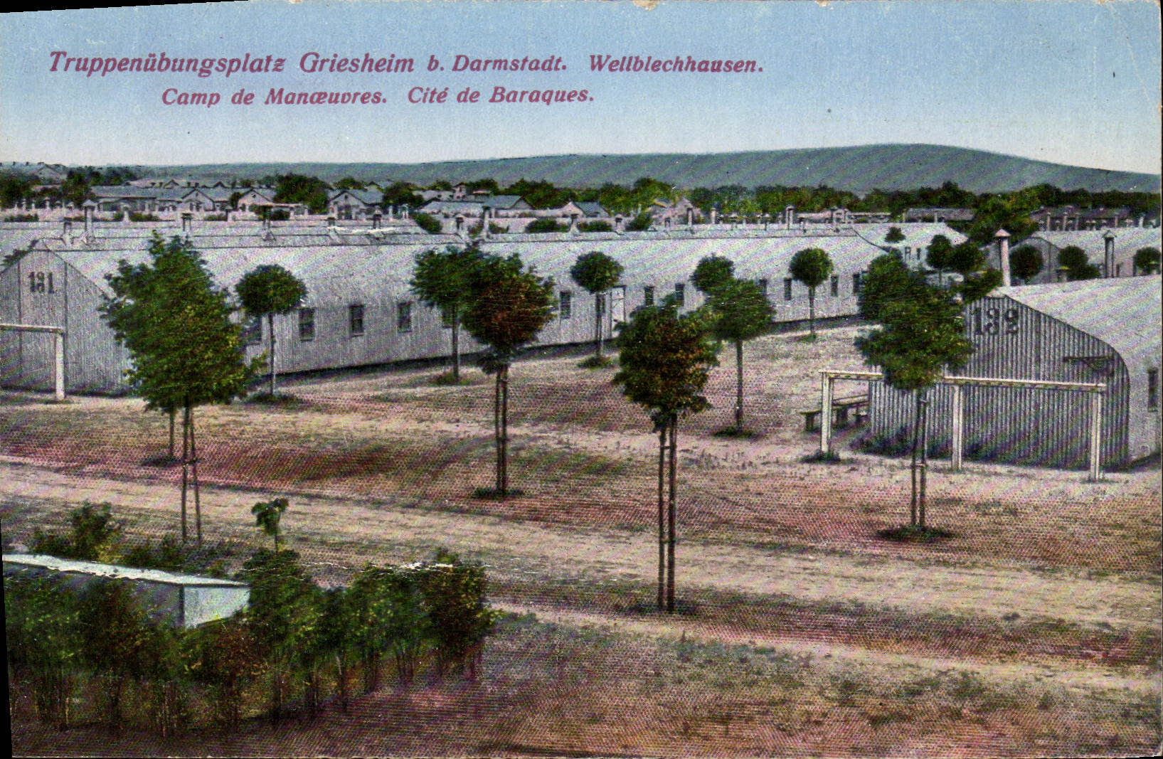 Militär Lager Griesheim bei Darmstadt — Stadt der Baraques — Verleger nicht sichtbar