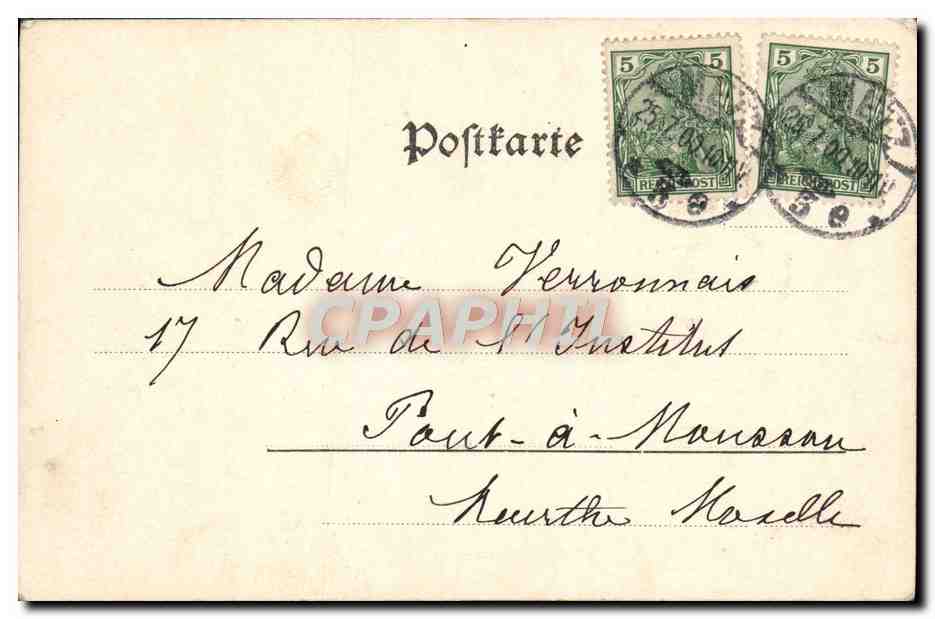 CPA Metz Vue prise du Moyen Pont  — Rückseite