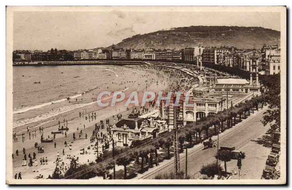 CPA San Sebastian Vista General De La Playa