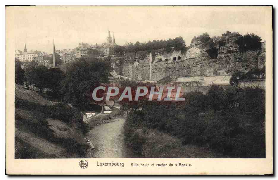 CPA Luxembourg Ville Haute Et Rocher Du Bock